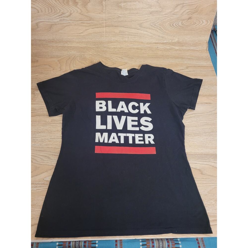 Black Lives Matter T-shirt Political  African American  Women's Size Med…